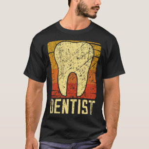 Camiseta 0 Dentista Dente Retro Engraçado