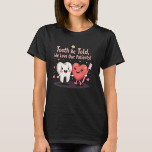 Camiseta 0 Dentista Divertido Dente a Ser Contado, Nós Amam