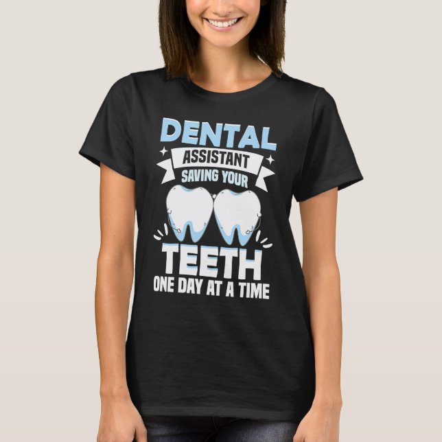 Camiseta 0 Dentista e hist Assistente Dental (Frente)