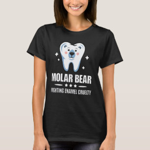 Camiseta 0 Dentista ou Ortodontista Divertido Urso Molar Lu