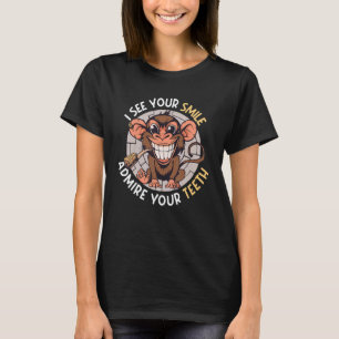 Camiseta 0 Dentista Vejo Seu Sorriso Admiro Seus Dentes