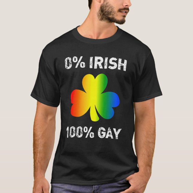 Camiseta 0 Dia de São Patrick, Rua irlandesa, 100 (Frente)