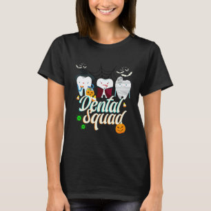 Camiseta 0 Esquadrão Odontológico Fantasia de Halloween Den