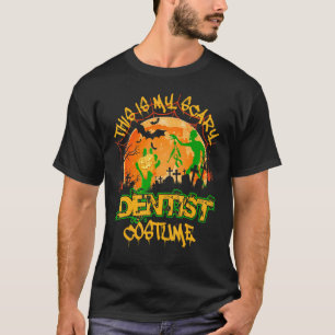 Camiseta 0 Este É Meu Traje De Dentista Assustador Dia Das