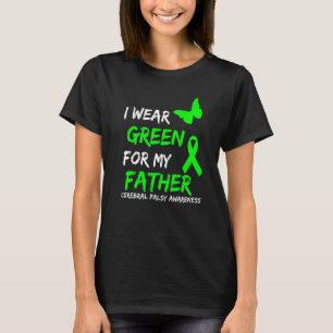 Camiseta 0 Eu Uso Verde Para a Fita da Paralisia Cerebral d