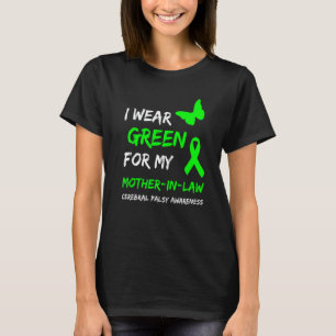 Camiseta 0 Eu Uso Verde Para a Paralisia Cerebral da Minha