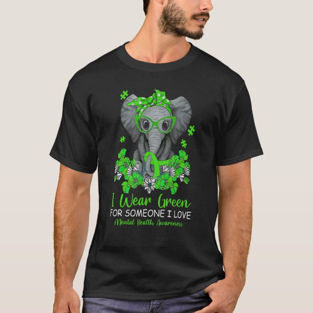 Camiseta 0 Eu Uso Verde Para Divulgação Da Conscientização  (Frente)