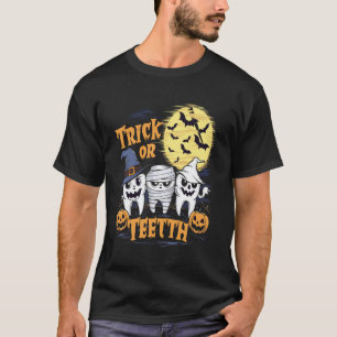 Camiseta 0 Fantasias de Halloween para Dentistas Assistente