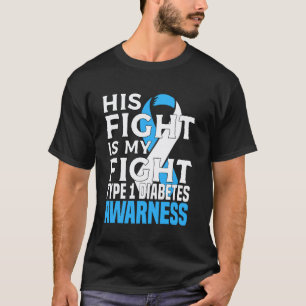 Camiseta 0 Filho Pai T1d Diabético Conscientização do Diabe