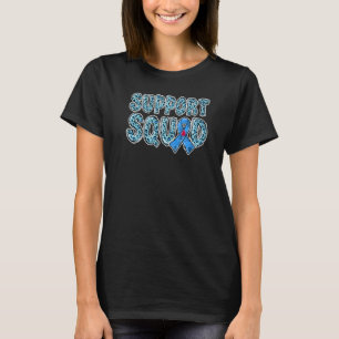 Camiseta 0 Fita Azul Estampa de Leopardo Suporte Esquadra T