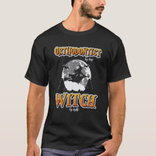 Camiseta 0 Halloween Ortodontista Bruxa Divertida Fofa Dent