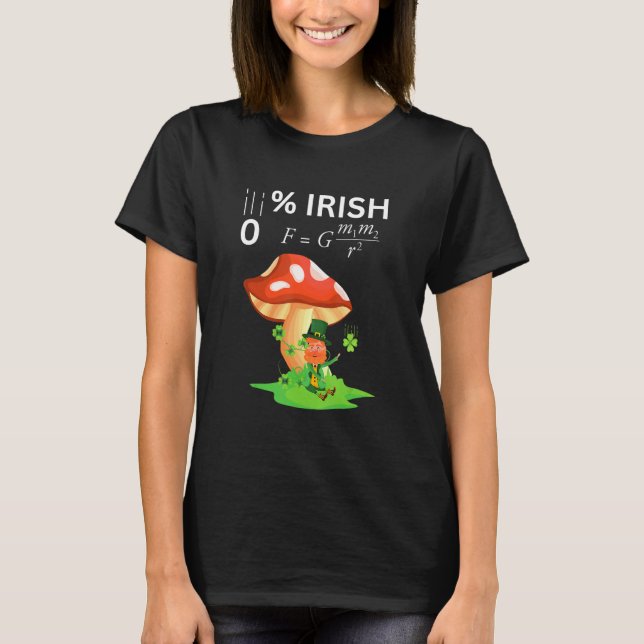 Camiseta 0 Irish Funny Newton's Law physics teachers & Stud (Frente)