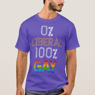 Camiseta 0 Liberal 100 Gay LGBT