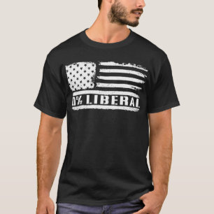 Camiseta 0% Liberal Zero Por Cento Liberal Anti Liberal