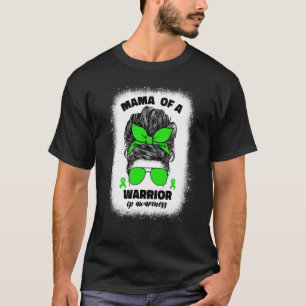 Camiseta 0 Mamãe de um Guerreiro Paralisia Cerebral Para Mu