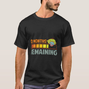 Camiseta 0 Meses Restantes - Mães Engraçadas - Gravidez