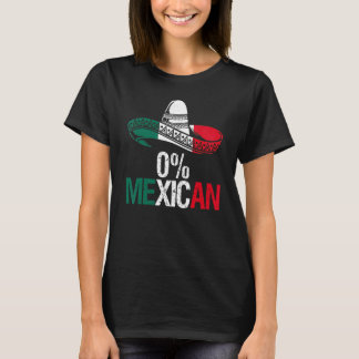 Camiseta 0 Mexican With Sombrero And Mustache For Cinco de 