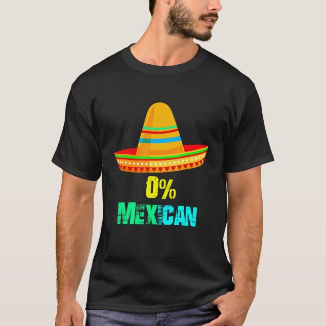 Camiseta 0 Mexicano Cinco De Drinko Design do Partido Cinco (Frente)