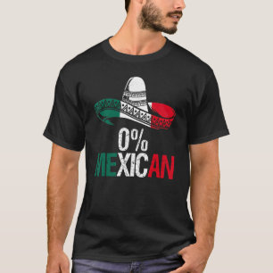 Camiseta 0 Mexicano Com Sombrero E bigode Para Cinco De