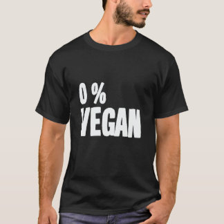 Camiseta 0 Percent Vegan Smoker Grill Barbecue Meat Grillin