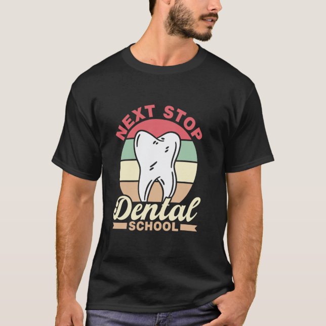 Camiseta 0 Próxima Parada Faculdade de Odontologia Estudar  (Frente)
