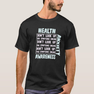 Camiseta 0 Saúde Ansiedade Conscientização Doença Saúde Men