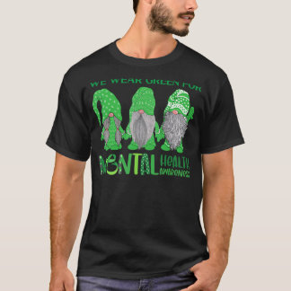 Camiseta 0 Trio Gnome Em Maio Usamos Verde Para Saúde Menta