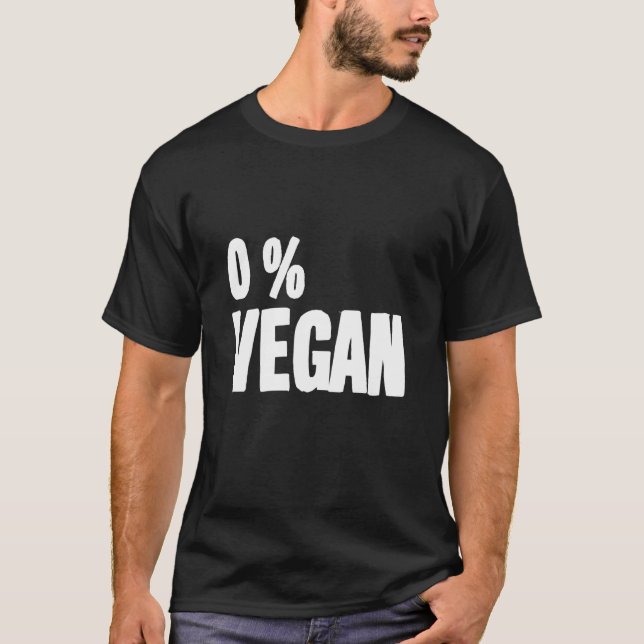 Camiseta 0% Vegan Smoker Grill Barbecue Meat Grillin (Frente)