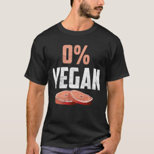 Camiseta 0% Vegan Zero% Porcentagem de Comedores de Carne O