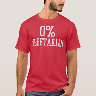 Camiseta 0 Vegetariana Diversão Vegetal Carne Comida Carniv