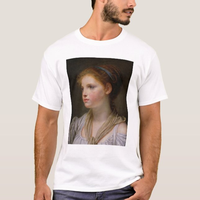 Camiseta 0irl com uma fita azul (Frente)
