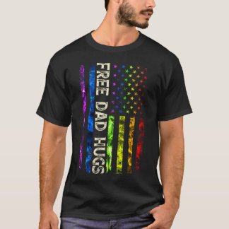Camiseta 0Y5 Abraços de Pai Grátis Bandeira da América Orgu