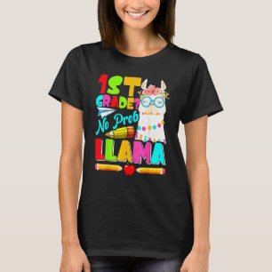 Camiseta 1ª Série Llama Sem Problema Primeiro Dia de Volta