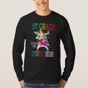 Camiseta 1ª Série Onde a Aventura Começa Unicórnio Costas