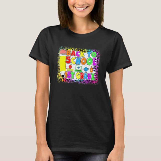Camiseta 1º ano de volta às aulas virtuais primeiro dia de  (Frente)