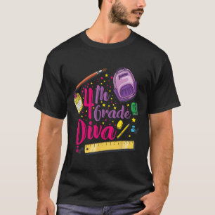 Camiseta 1º Ano Diva 1º Dia de Menina de Escola Roupas Gi
