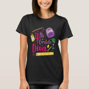 Camiseta 1º Ano Diva 1º Dia de Menina de Escola Roupas Gi