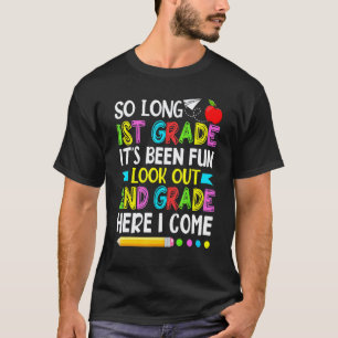 Camiseta 1º ano É Divertido Olhe Para Cima Professor do Seg