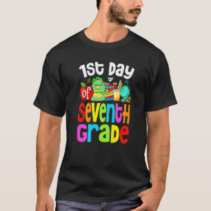 Camiseta 1º Dia Da Turma Do 7º Ano Professora Aluna Fofa