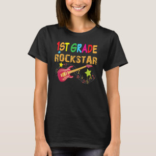Camiseta 1º Grau Rockstar Primeira Guitarra Elétrica De Vol