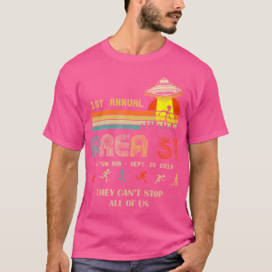 Camiseta 1º Storm Area 51 Corrida Divertida de 5K OVNI Set