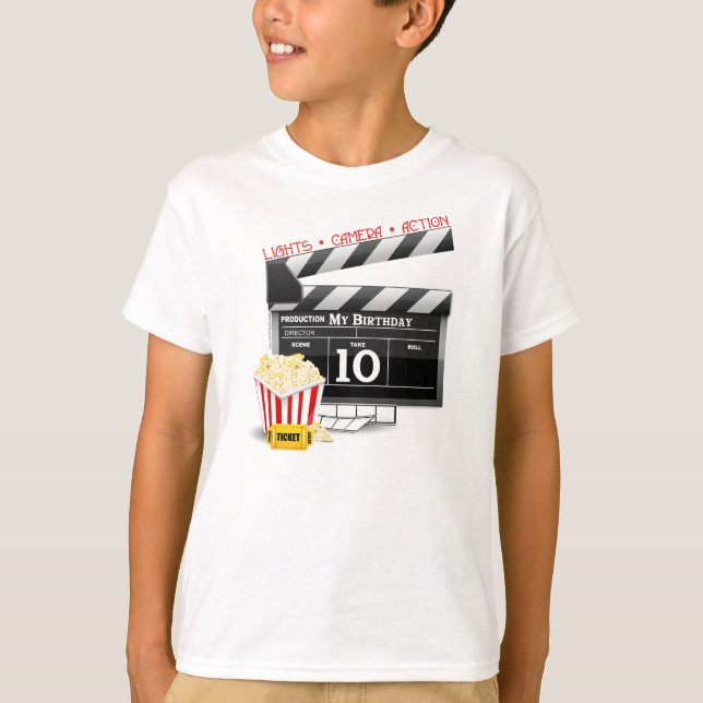 Camiseta 10ª Festa de Cinema de Hollywood de Aniversário (Frente)