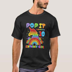 Camiseta 10ª Garota de Aniversário Pop De Idiota É Um Brinq