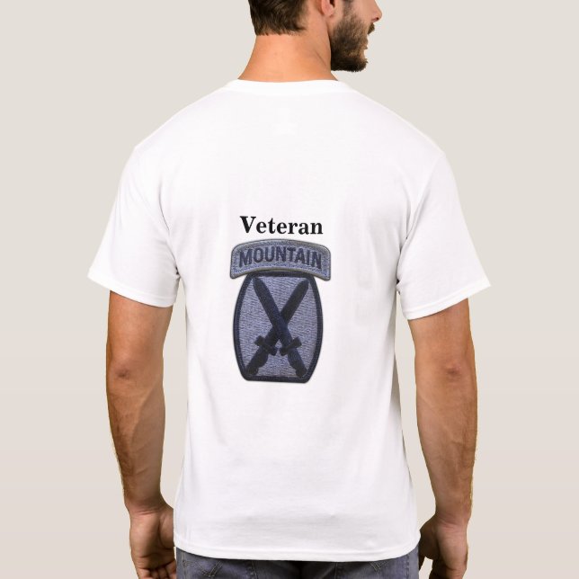 Camiseta 10ª MTN MD Div Mountain Division Veterans (Verso)