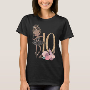 Camiseta 10º aniversário Ballerina Dez Bal Negro de Dígito
