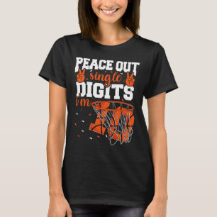 Camiseta 10º Aniversário Boys Basball Peace Out Solteiro Di