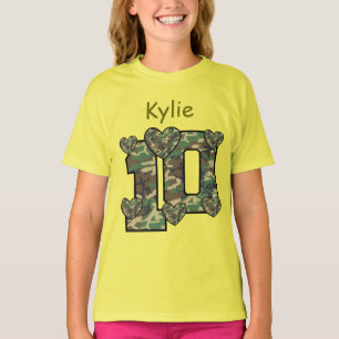 Camiseta 10º Aniversário CAMO Nome personalizado V11