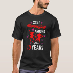 Camiseta 10º aniversário de casamento de 10 anosMarido de M