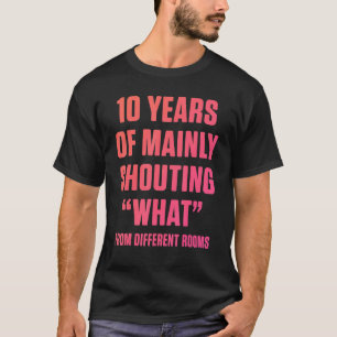 Camiseta 10º aniversário de casamento do marido