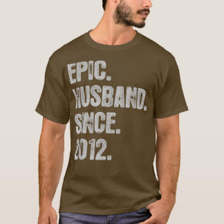 Camiseta 10º Aniversário De Casamento Para Ele, Epic Husban